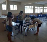 ENTREGA DOS KITS NTV NA ESCOLA  ANTÔNIO VIEIRA DE REZENDE - CENTRAL CARAPINA/SERRA